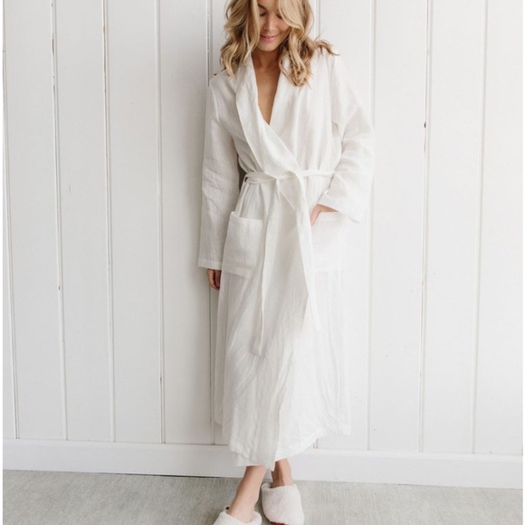 Jenni Kayne Other - Jenni Kayne White Linen Robe S